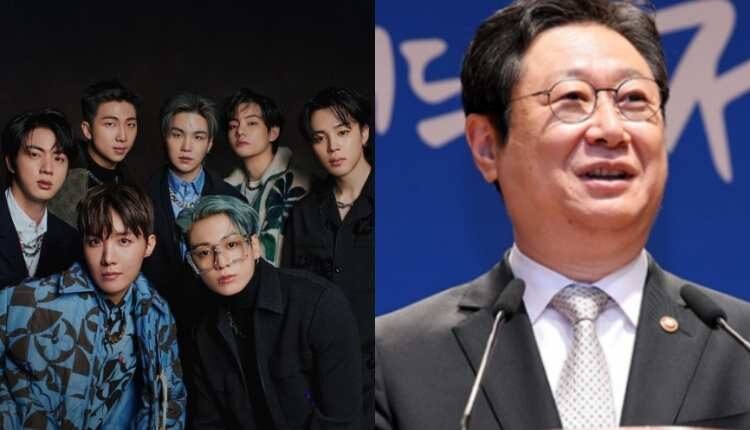 يطالب وزير الثقافة باعفاء اعضاء bts من الخدمة العسكرية قبل تقاعده بخمسة أيام